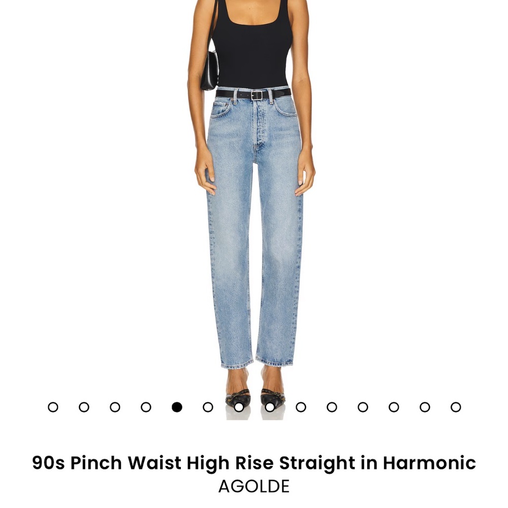 AGOLDE Women's Blue High Rise Jeans